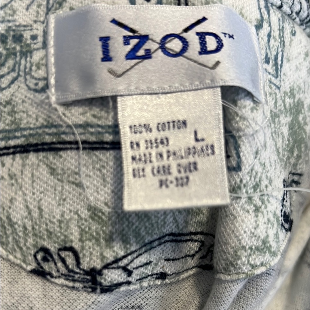 Izod Naples Men's Golf Shirt - NWT - Size L - Picture 7 of 8